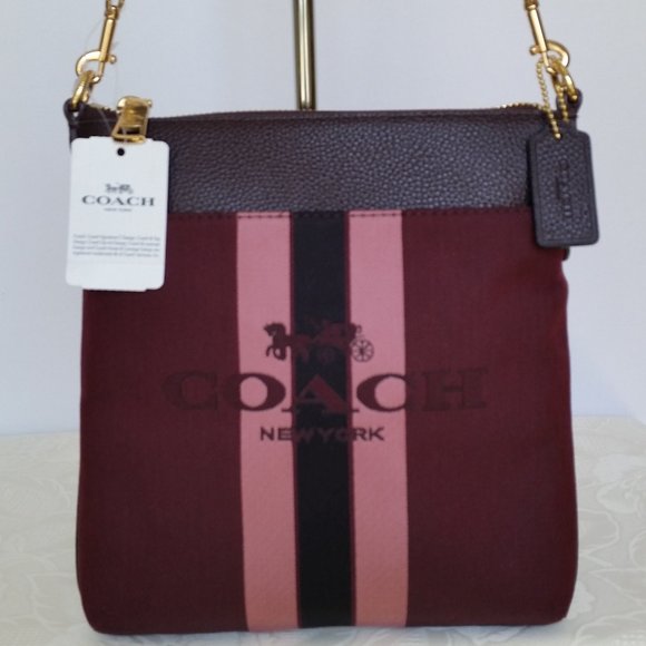 COACH Kitt Horse and Carriage Jacquard Crossbody - Picture 2 of 15